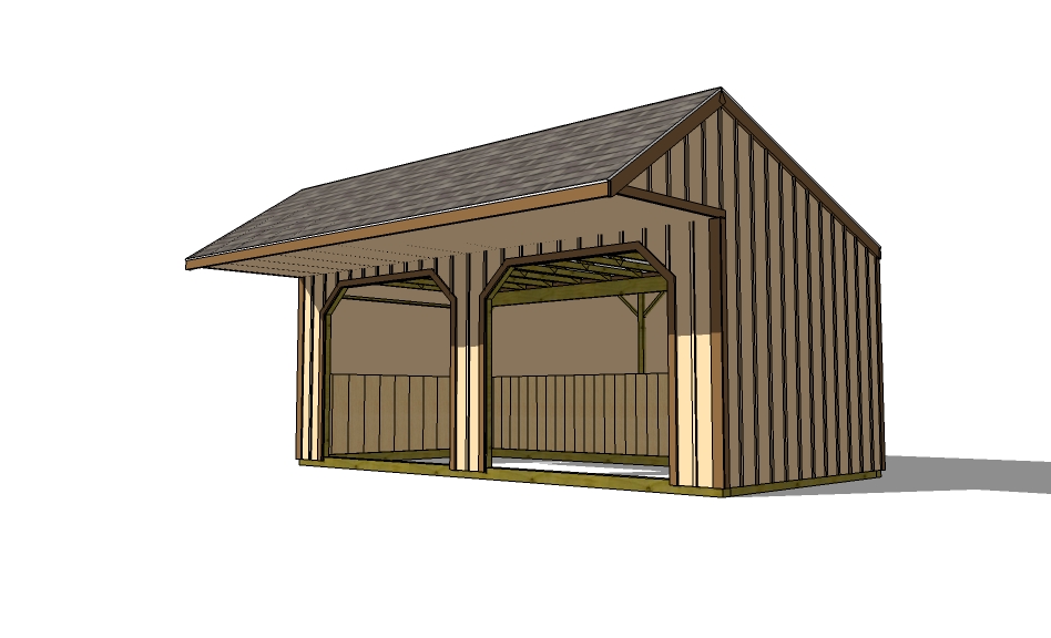 Horse Run in Shed Plans Free