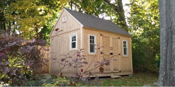 12×16 Colonial Style Garden Shed Built in Williamantic Connecticut