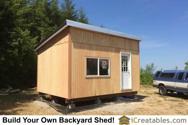 12×16 Modern Shed Built in Puyallup, Washington