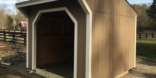 10x10 Run In Shed Built From Run In Shed Plans by iCreatables.com
