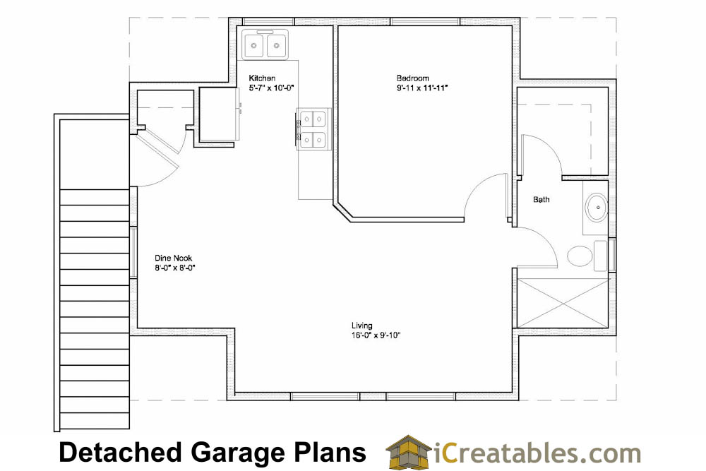 24x24 Garage Apartment Floor Plans | Free Online Image House Plans