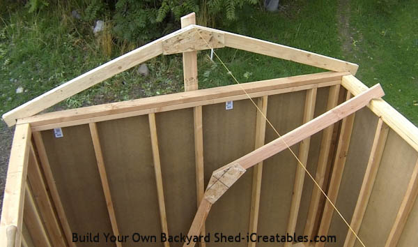 How to build a shed roof set end roof rafters