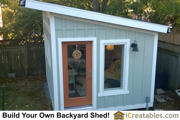 Lean To Shed Plans - Extra Storage Space - Large Shed Plans