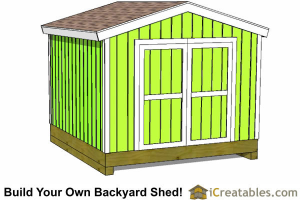 10x10 Shed Plans - Storage Sheds &amp; Small Horse Barn Designs