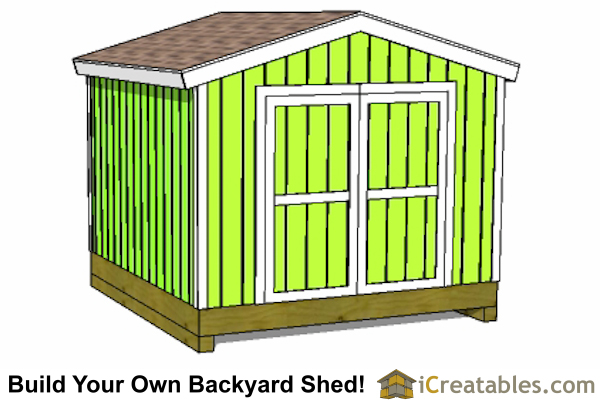 10x10 shed plans - The best way to get exatly 100 sf. of shed storage 