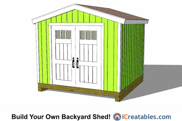 10x10 shed plans - The best way to get exactly 100 sf. of shed storage 