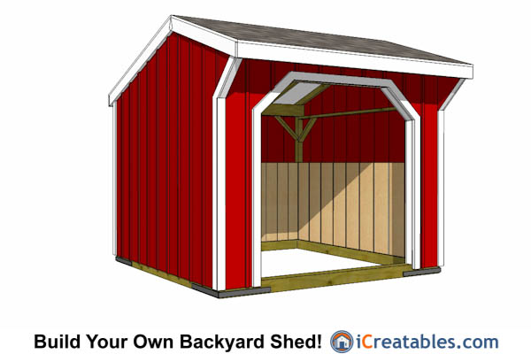 Run In Shed Plans - Building Your Own Horse Barn - iCreatables