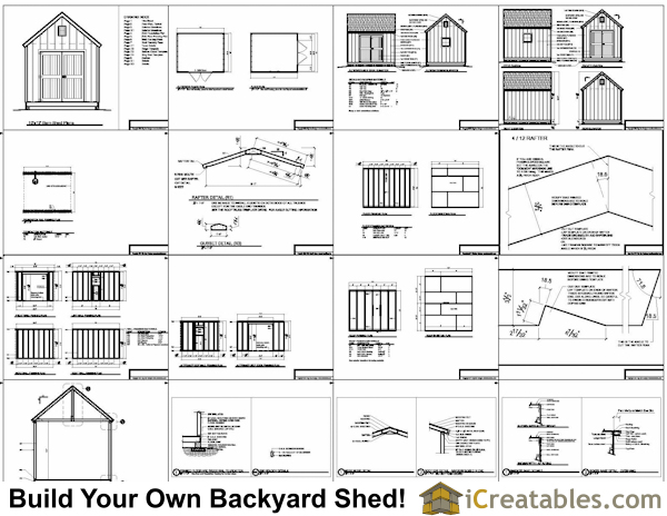 storage shed plans 10x12 MEMES 10x12 barn shed plans
