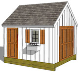 garden shed elevation