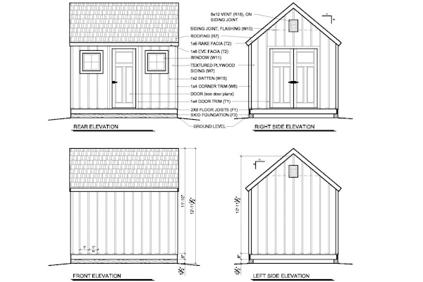 10X12 Shed Plans