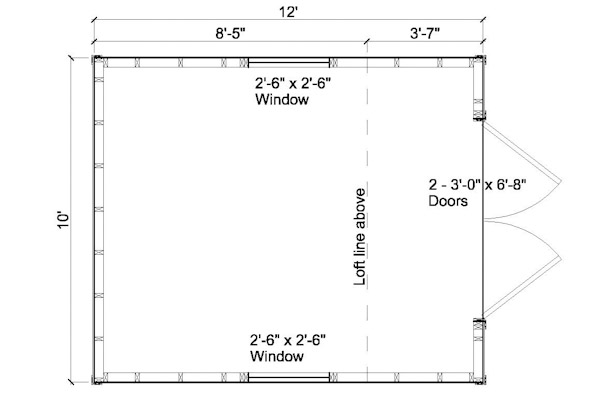 Shed Plans 10x12 10x12 shed floor plan