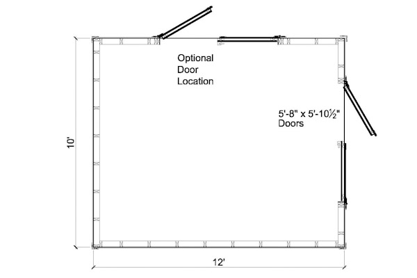 10x12 Gable Shed Plans Include The Following: