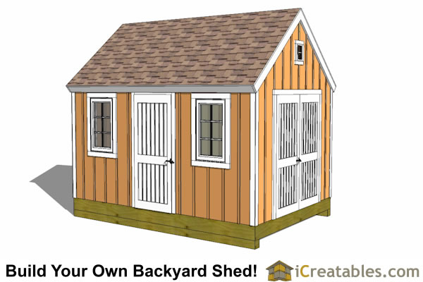 10x14 Shed Plans - Large DIY Storage Designs - Lean To Sheds