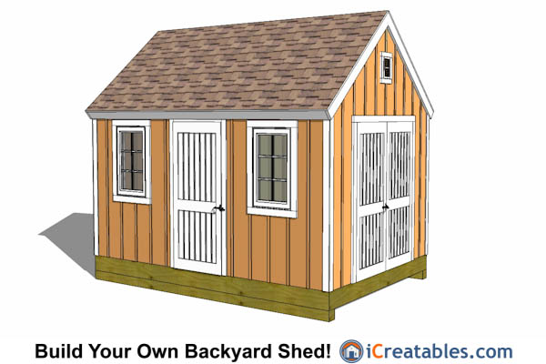 10x14 Shed Plans - Large DIY Storage Designs - Lean To Sheds