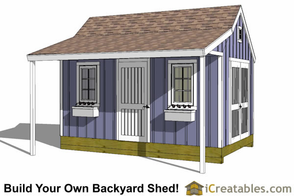 ... 10'x16' Colonial shed plans with a porch storage shed plans and have