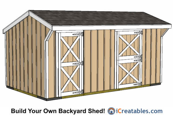 Horse Run in Shed Plans