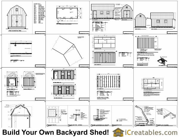 Free Shed Plans 10X20 Gambrel Roof