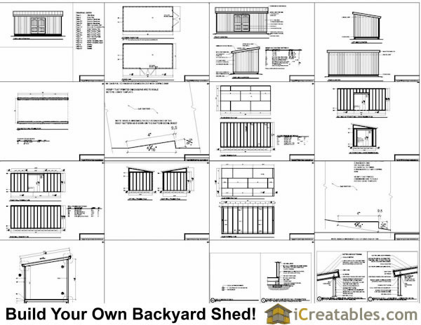 10x20 Lean To Shed Plans | icreatables.com