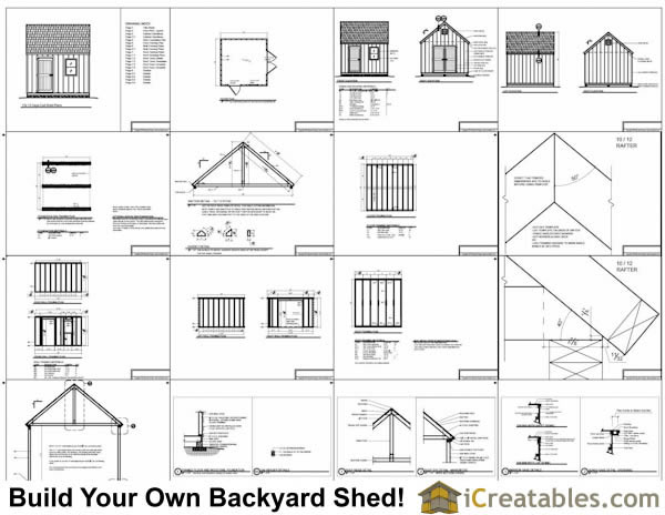12x12 garden shed plans