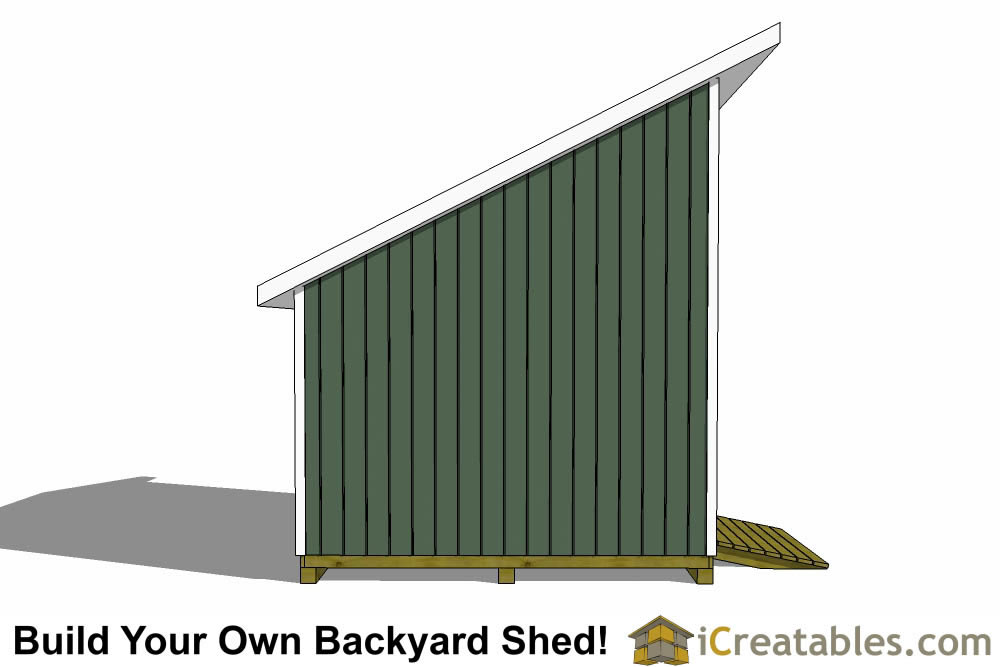 12x12 lean to shed top