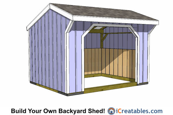 Horse Run in Shed Plans