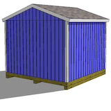 Building plans for a 12'x 12' storage shed for your yard or garden