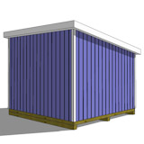 12x12 lean to shed rear