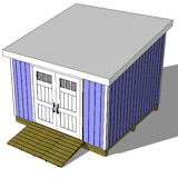 12x12 lean to shed top