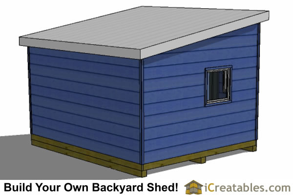 12x14 Modern Shed Plans | Icreatables SHEDS