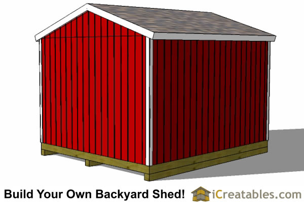 12x14 backyard shed plans rear