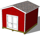 12x14 gable shed plans top