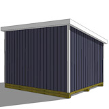 12x14 lean to shed rear