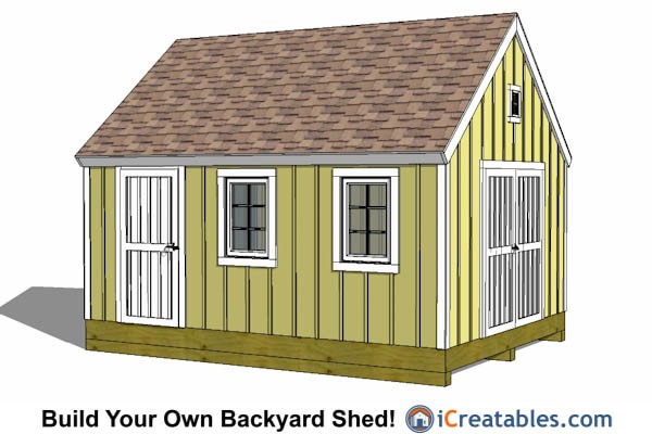 12x16 Lean To Shed Plans | 12x16 Storage Shed Plans