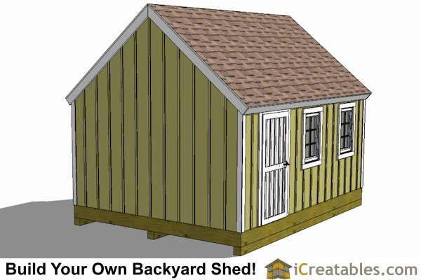 12x16 Cape Cod Style Shed Plans | icreatables