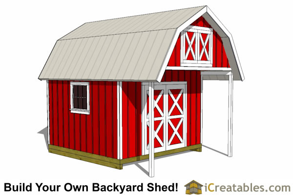 Barn Shed Plans - Classic American Gambrel - DIY Barn Designs