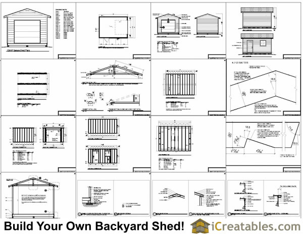 12x16 shed garage plans specifications overview options plans show ...