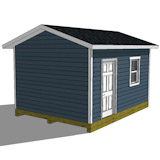 10x16 shed plan rear