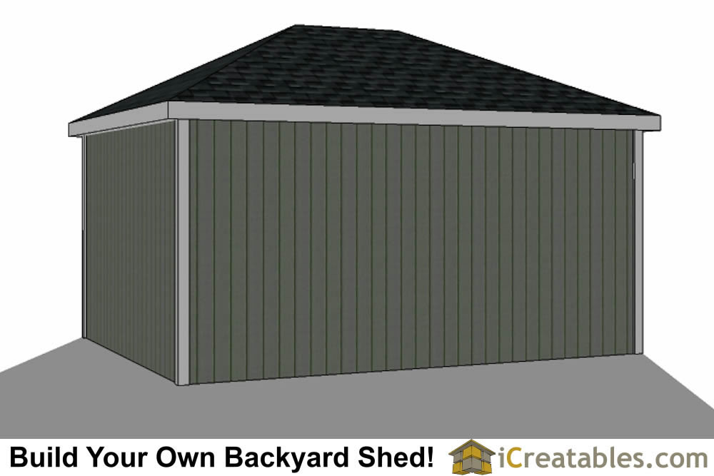 14x14 5 sided corner shed plans