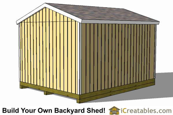 Gable Storage Shed Plans 12X16