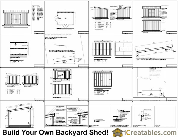 12x16 Lean To Shed Plans | 12x16 Storage Shed Plans