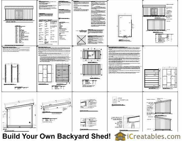 12X20 Storage Shed Plans