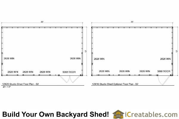 12X20 Shed Plans