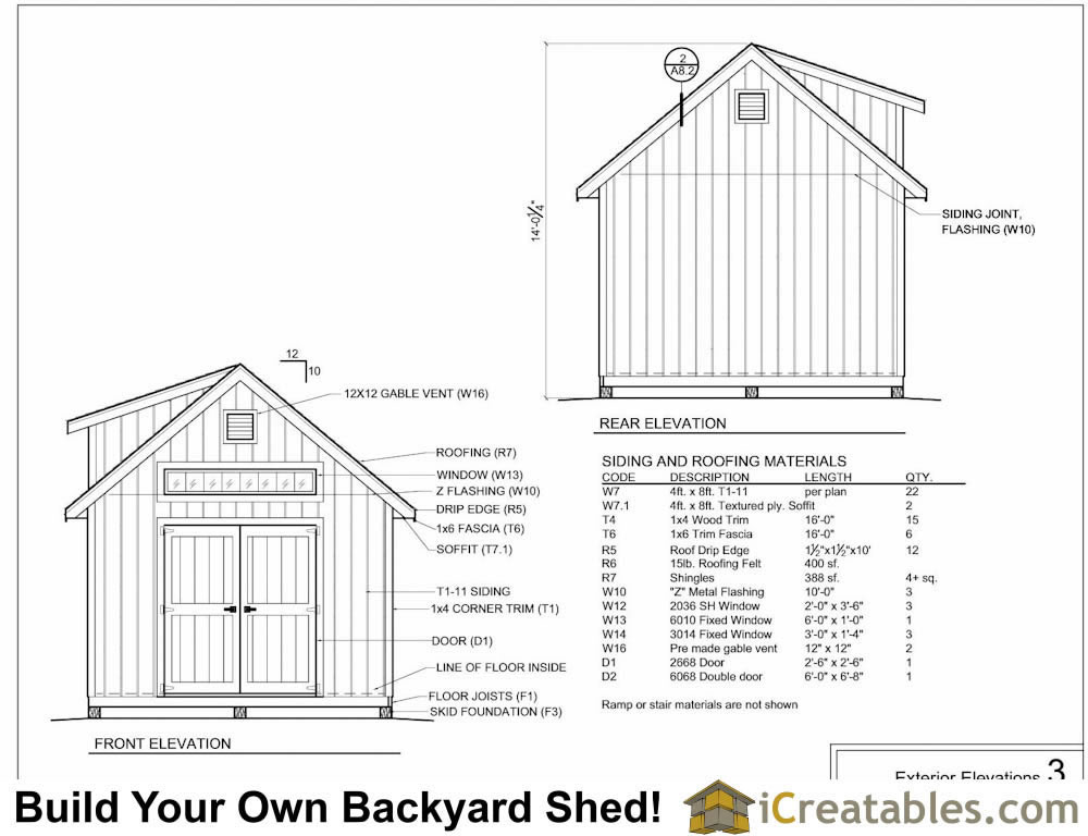 12x16 Shed Plans With Dormer | iCreatables.com