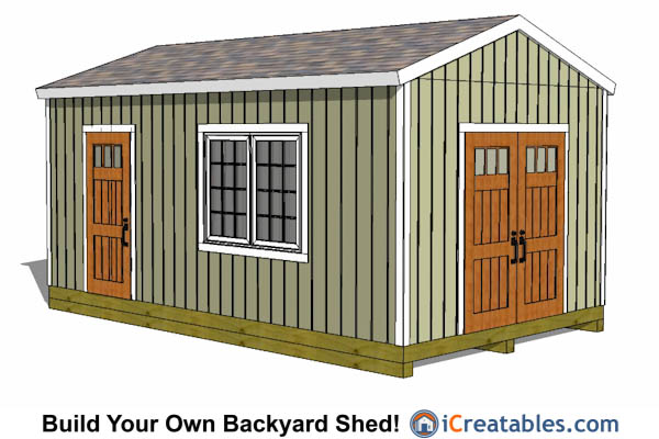 12x20 gable shed plans