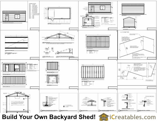 Cene: Storage shed plans 12x24