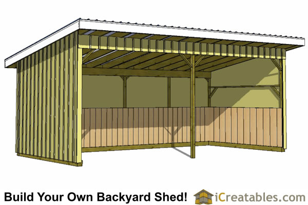 Run In Shed Plans - Building Your Own Horse Barn - iCreatables