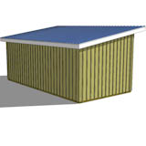 Post and Beam Construction - Our run in shed uses common post and beam