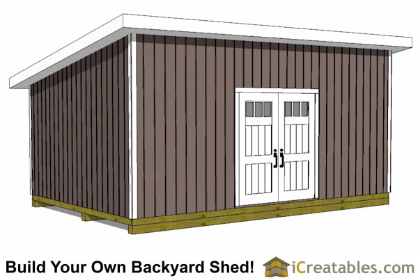 14x20 Lean To Shed Plans | Easy To Build Large Shed Plans