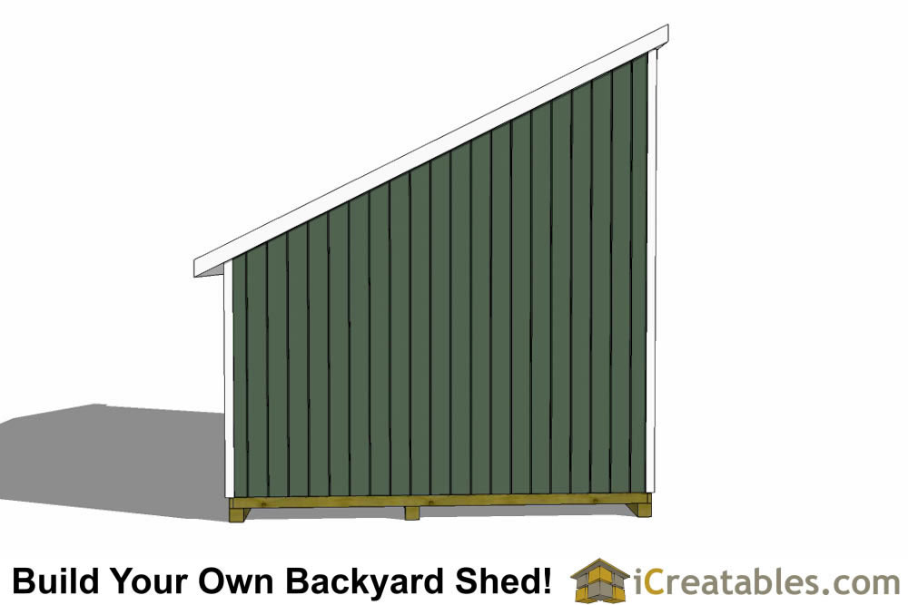 14x20 lean to shed rear