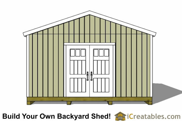 16x20 Gable Shed Plans  Large Backyard Shed Plans